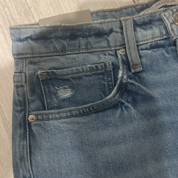 Hudson Jade High Rise Straight Loose Fit Distressed Jeans Asteroid Size 27 - Picture 7 of 12